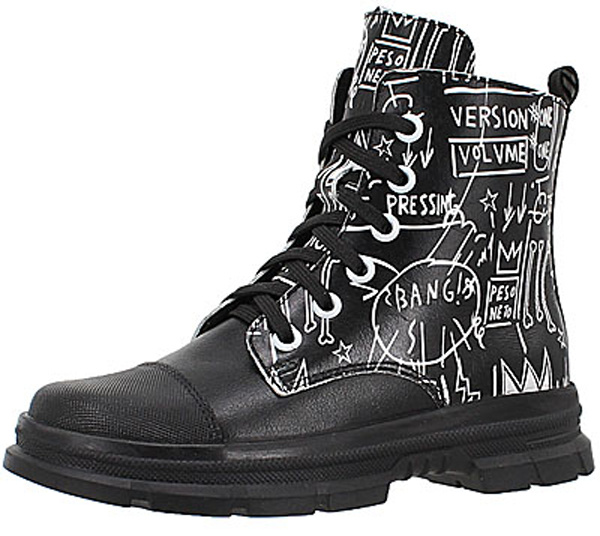 Ботинки Лель дерби для девочки граффити м 3-1968